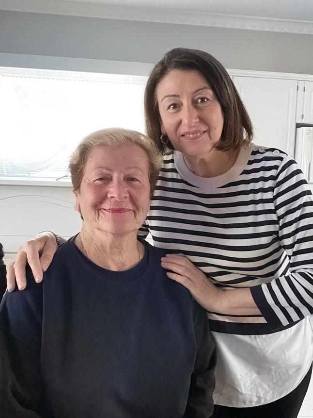 Melpomene Kaimasidis and daughter Sophia Kaimasidis
