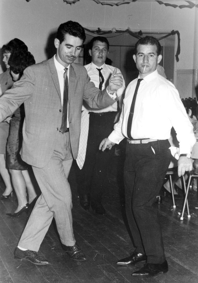 Adrianos Kazas (left). C 1963