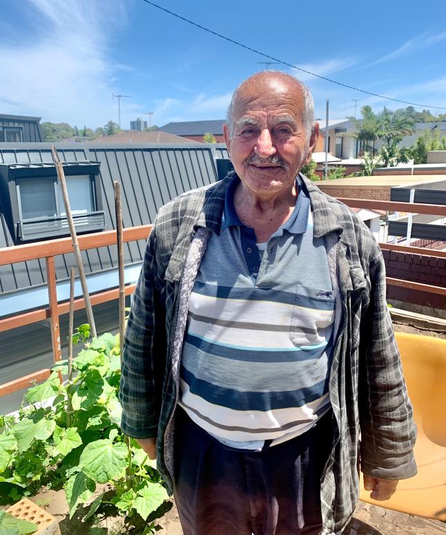 Nick Avakoumides in his home, Bronte, Sydney, c. 2022