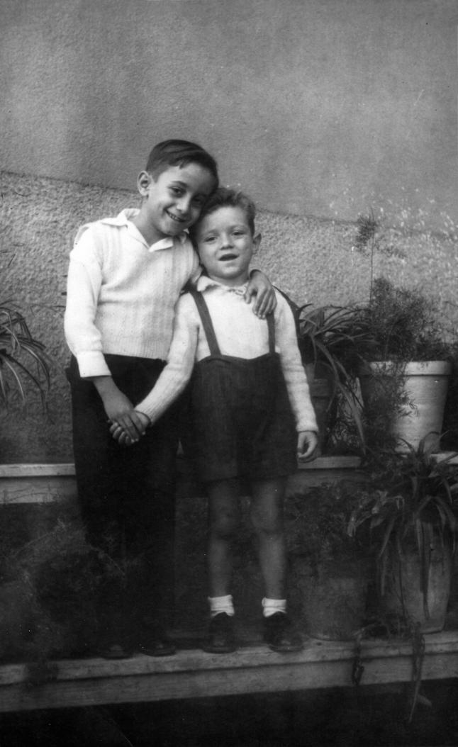 George and Nick Malaxos, Port Said, Egypt, 1947