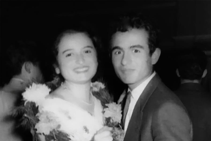 Stavros Economidis with his sister, Maria, Sydney, 1961