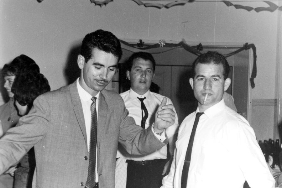 Adrianos Kazas (left). C 1963