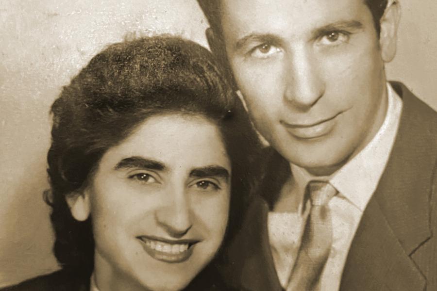 A portrait of a couple