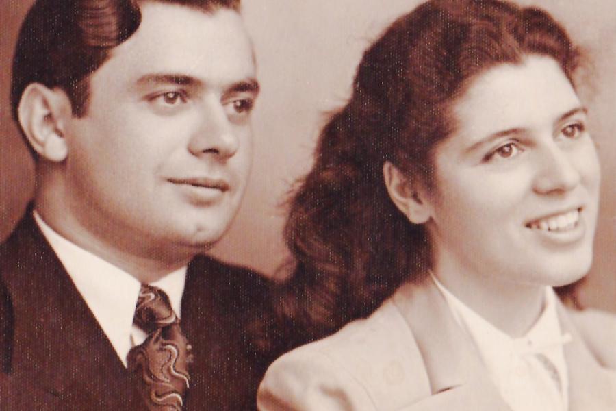 A portrait of a couple