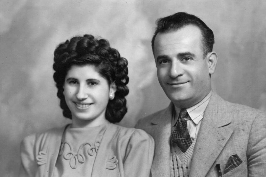 A portrait of a couple