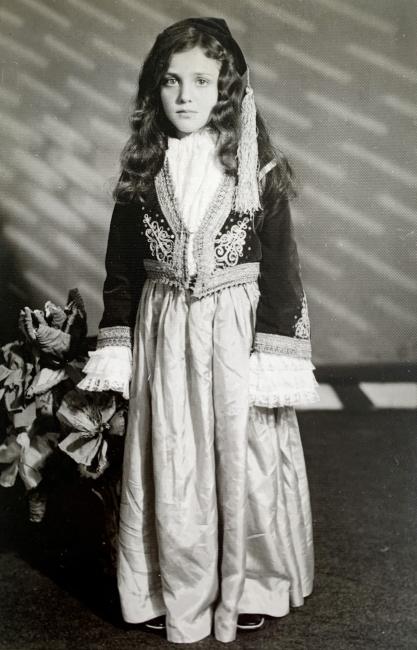 Photo of interviewer Kathy Kallos taken by Mr Sotirios Gravanis at his Athena Photographic Studio in  Dulwich Hill in 1972