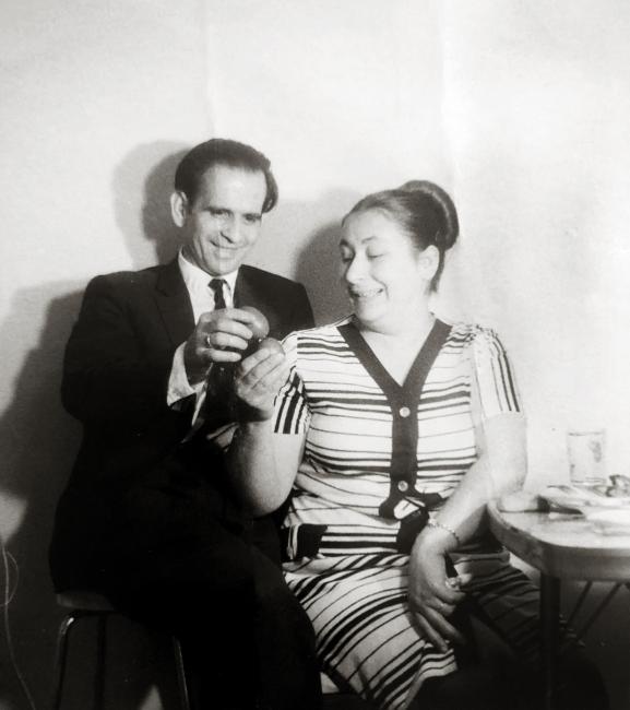Matina Kallithraka and her husband, Yannis. Redfern. 1963