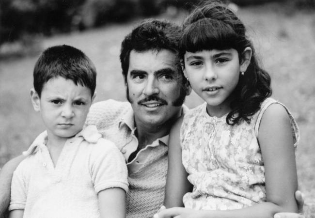 Adrianos Kazas with son, Tom, and daughter, Vicky. January 1971.