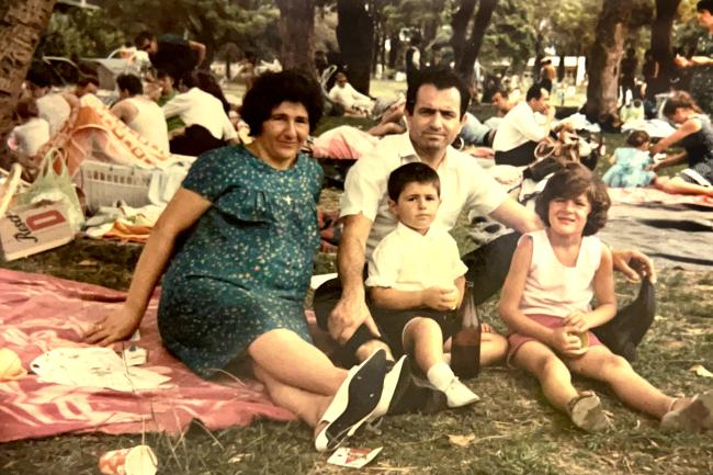 A family having a picnic