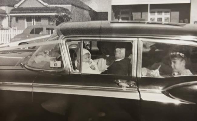 A family in a car