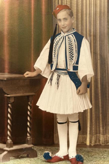 A child in traditional dress