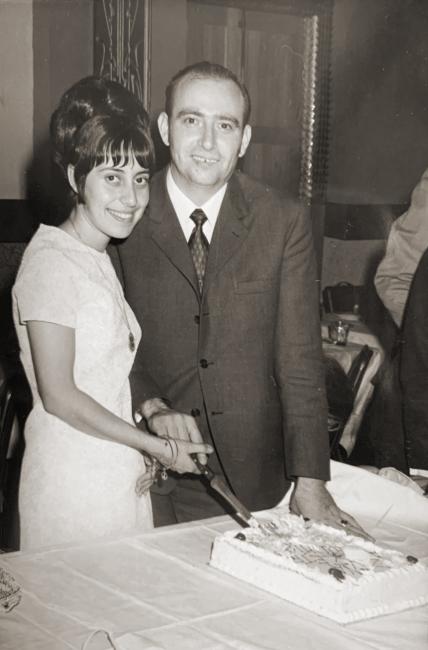 Engagement party of Afroditi Zaverdinou and Vasilis Kalotheos at 'Ta Salona’, Newtown, 1971